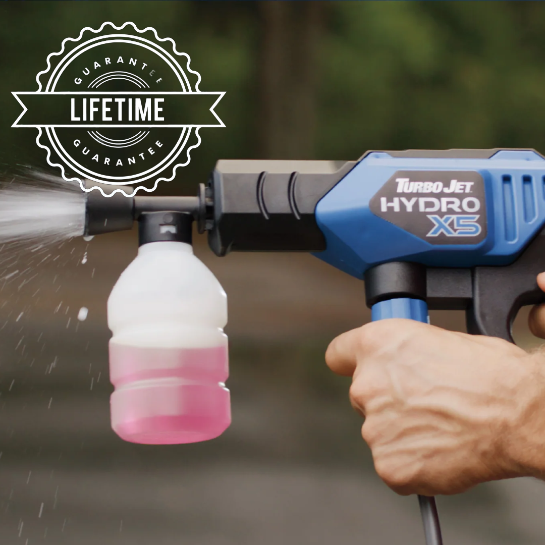 hydro x5 pressure washer lifetime warranty